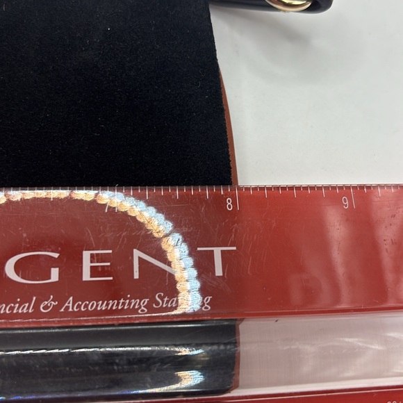 Dooney & Bourke black & tan Suede Large Slim Wristlet with side interior pocket - Picture 8 of 10